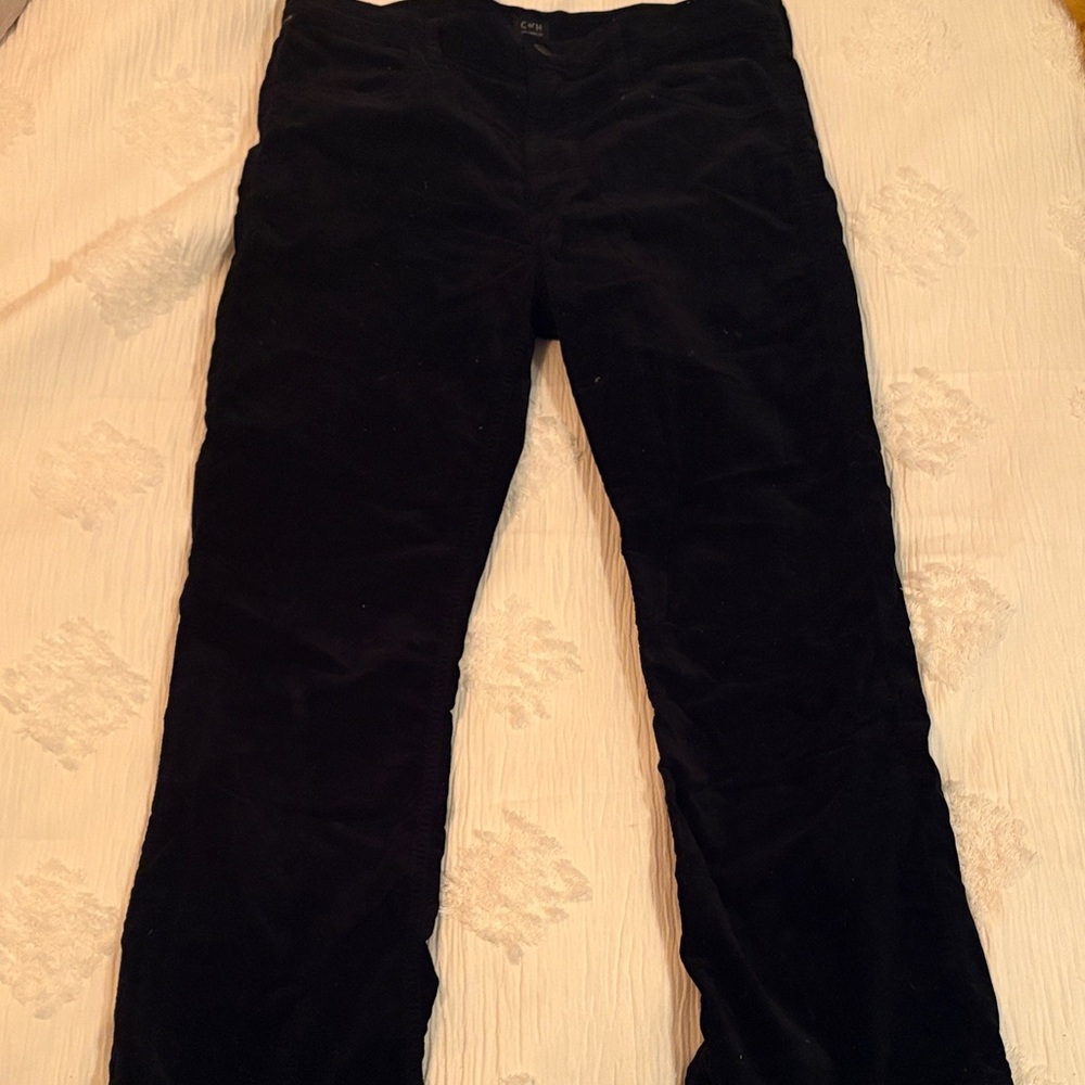 Black Velvet Pants